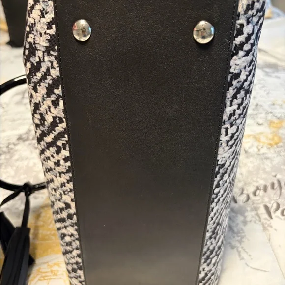 Coach Haley Legacy Leather & Canvas Satchel Bag - Picture 6 of 11